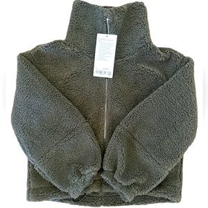 Lululemon Cinchable Fleece Zip Up, size 2 NWT